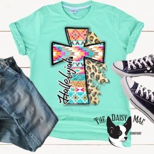 Hallelujah cross T-shirt